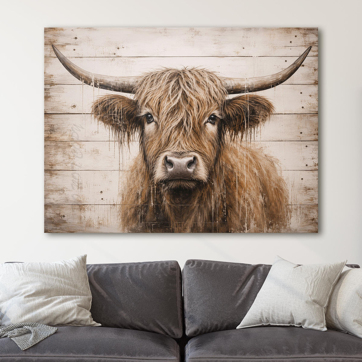 Rustic Highland Cow