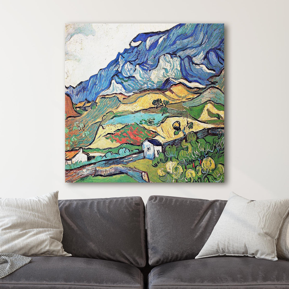 Les Alpilles - Mountain Landscape near Saint-Remy by Vincent Van Gogh