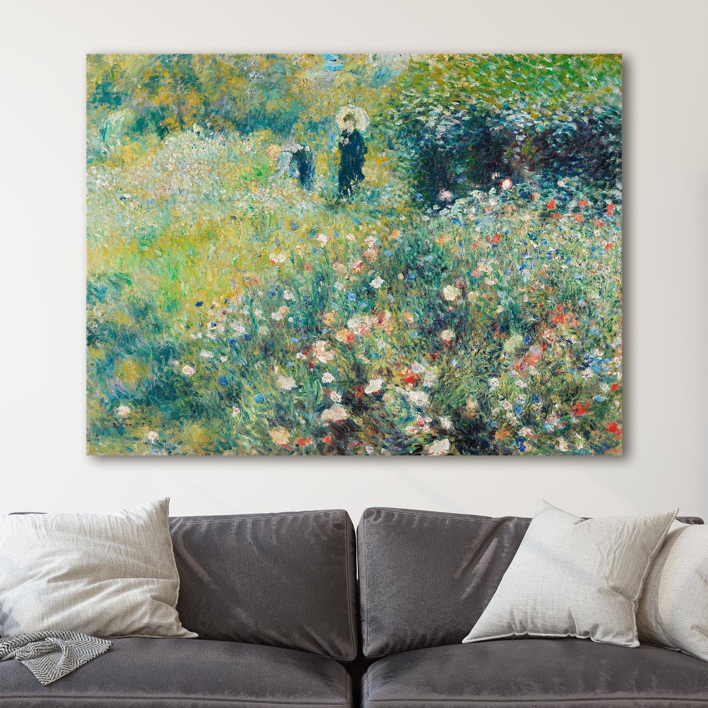 Summer Landscape, Woman With A Parasol In A Garden by Renoir