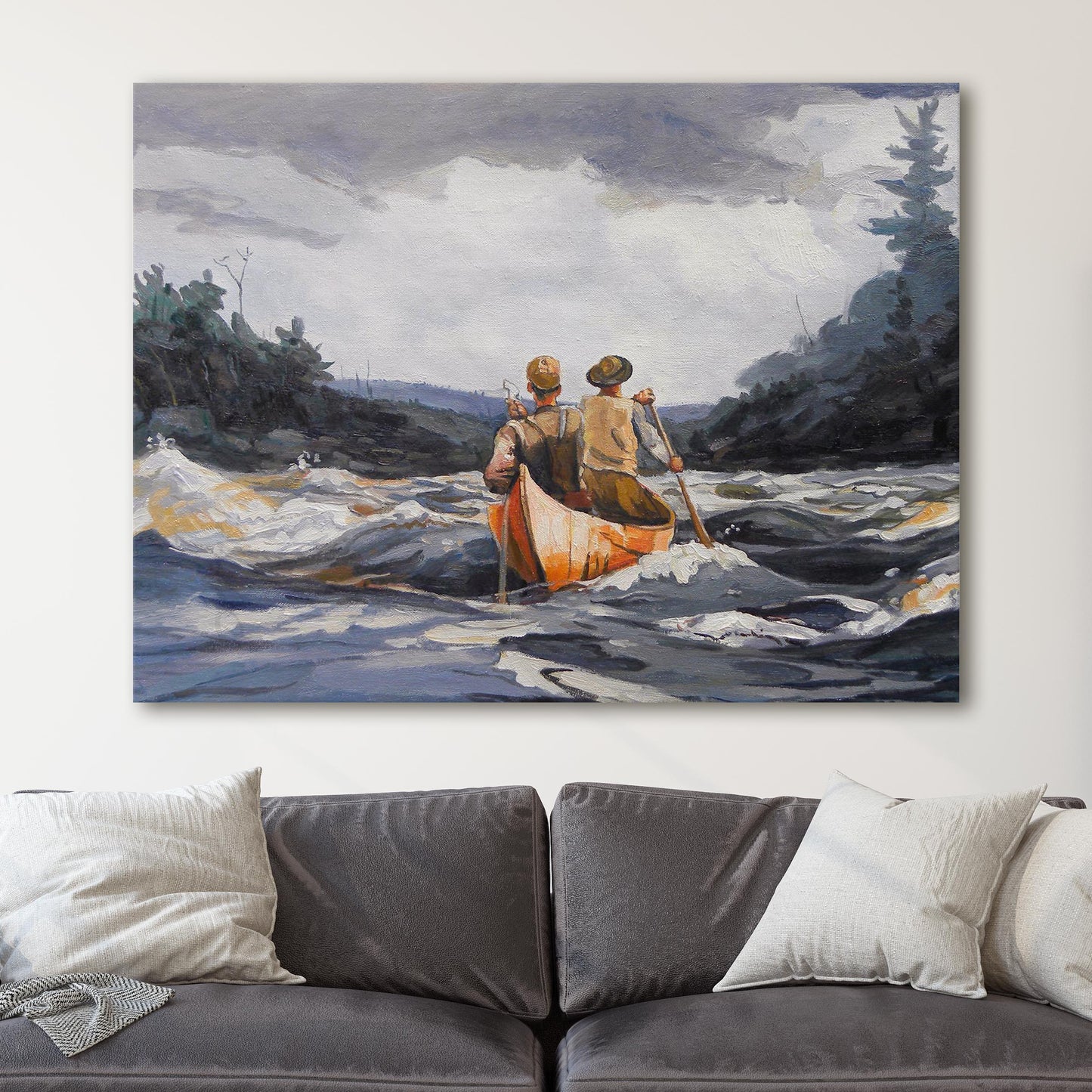 Canoe In The Rapids, 1897 by Winslow Homer