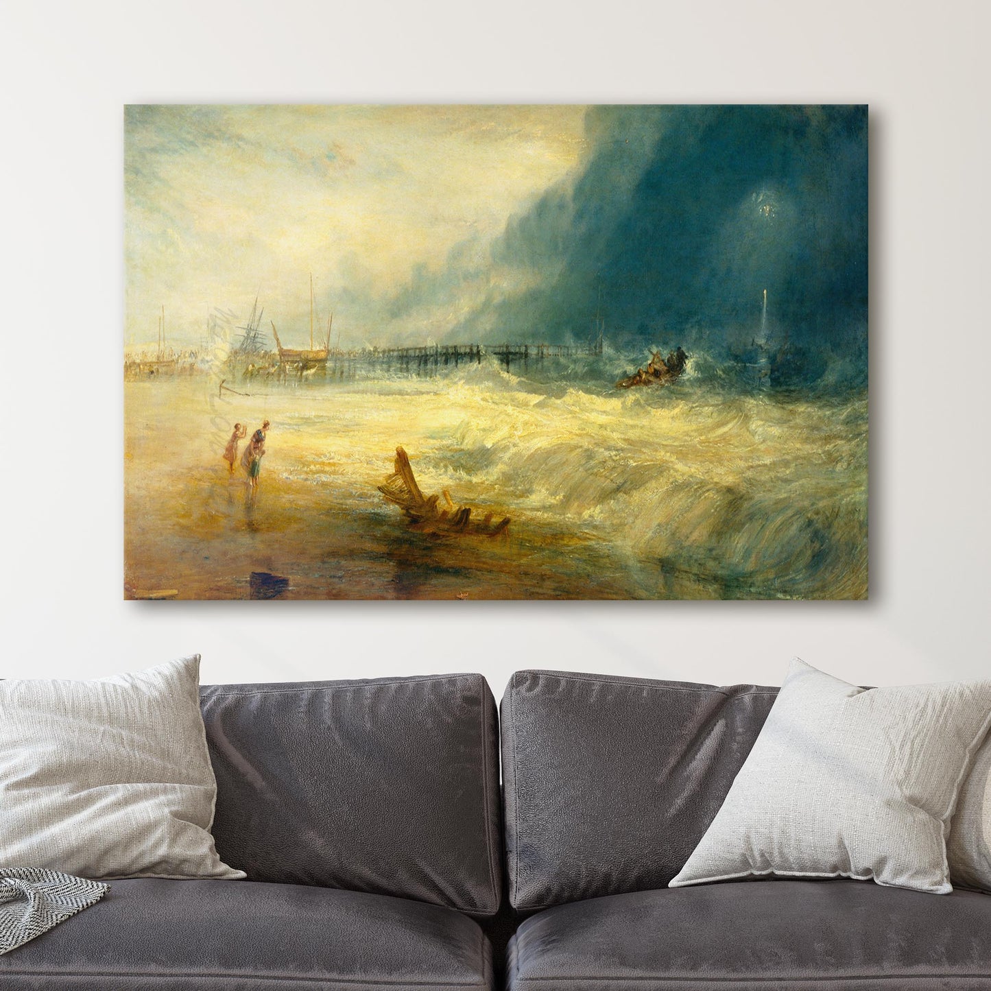 Lifeboat Rescuing Vessel (1831), by JMW Turner
