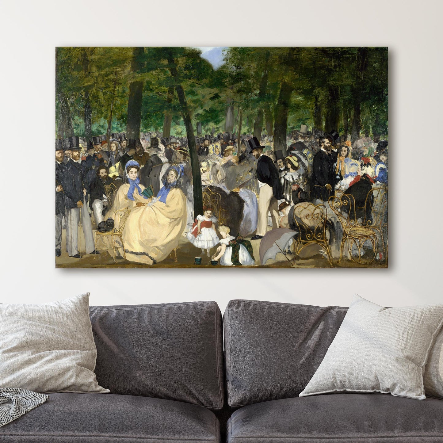 Music in the Tuileries (1862) by Manet