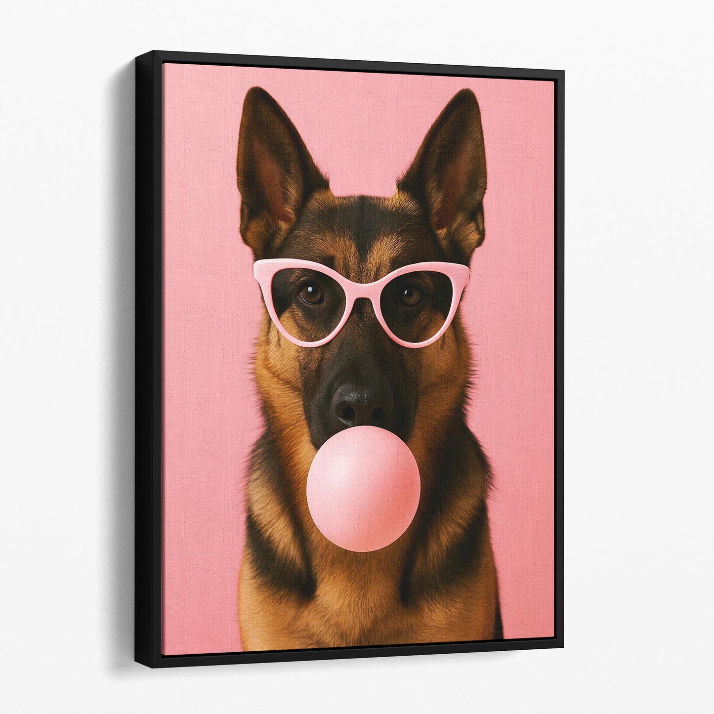 German Shepherd Dog Pink Bubble Gum Sunglasses