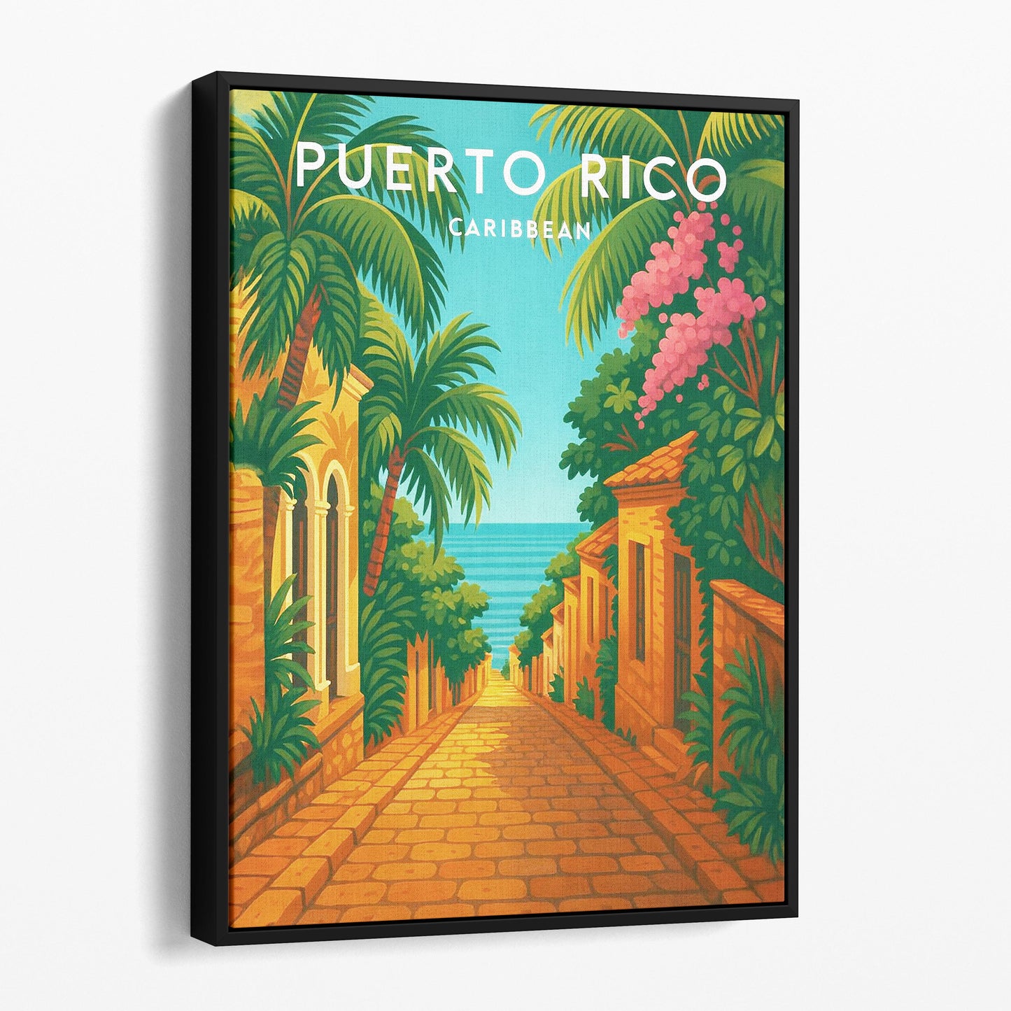 Puerto Rico Vintage Travel Poster