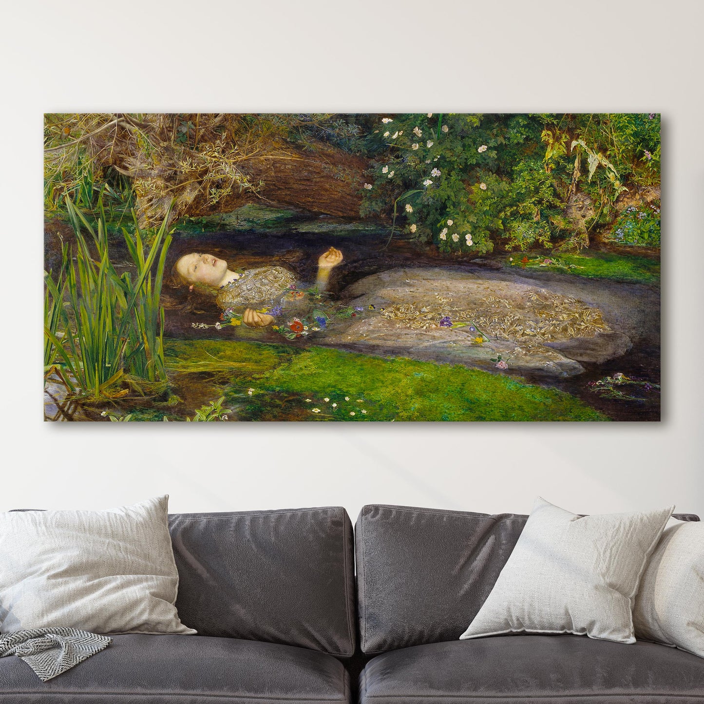Ophelia from William Shakespeare's Play Hamlet by John Everett Millais