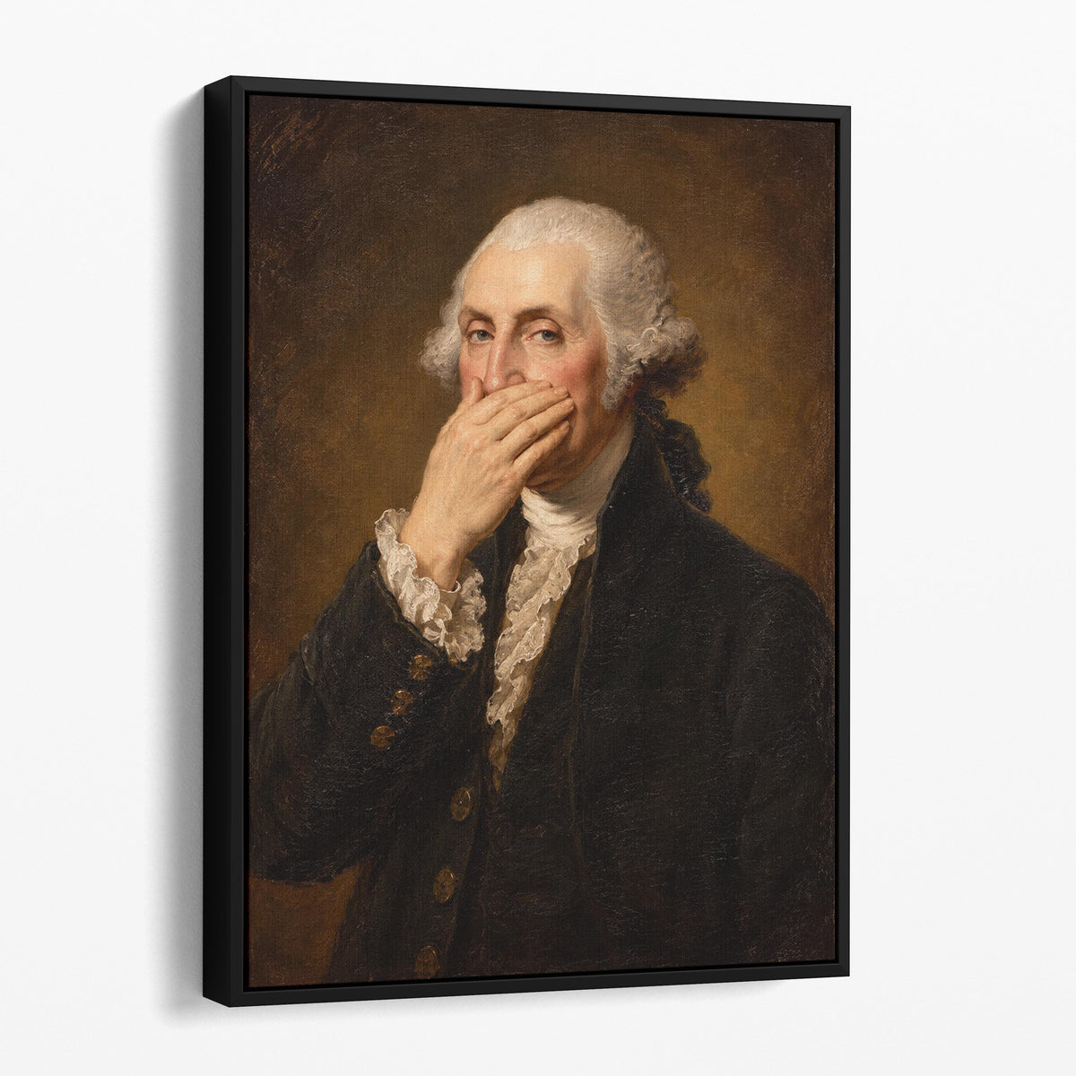 George Washington Plugging His Nose