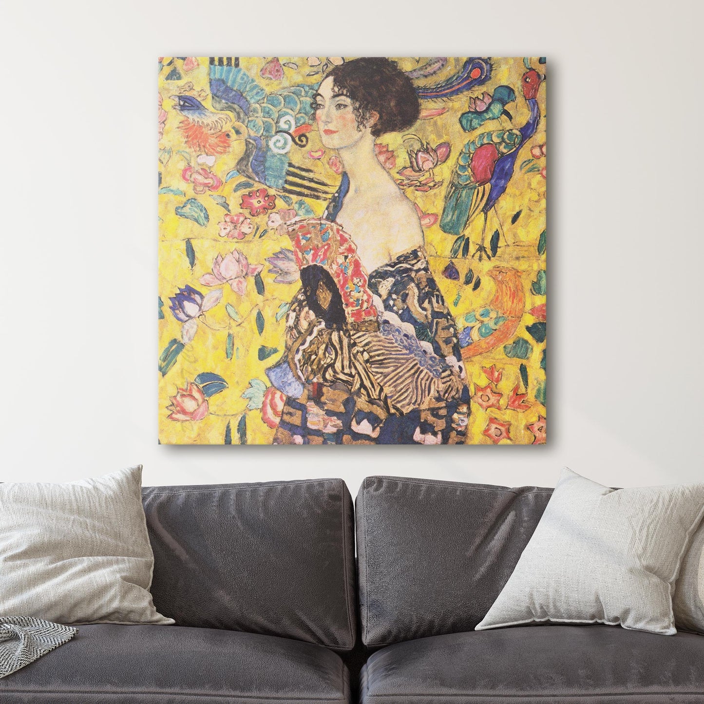 Lady with a Fan by Gustav Klimt