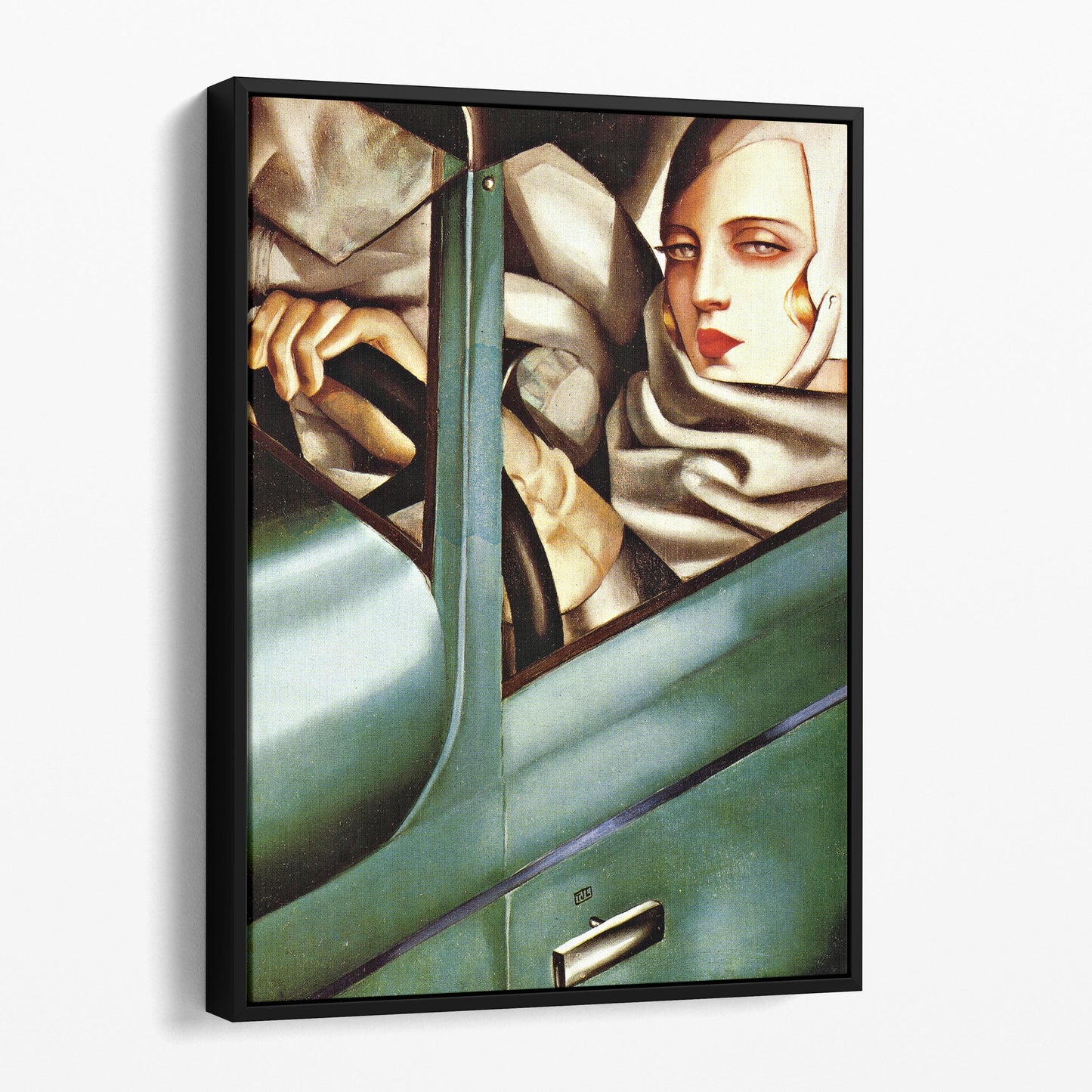 Self-Portrait in the Green Bugatti