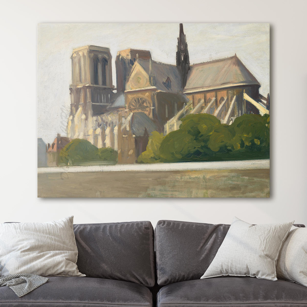 Notre Dame de Paris, 1907 by Edward Hopper