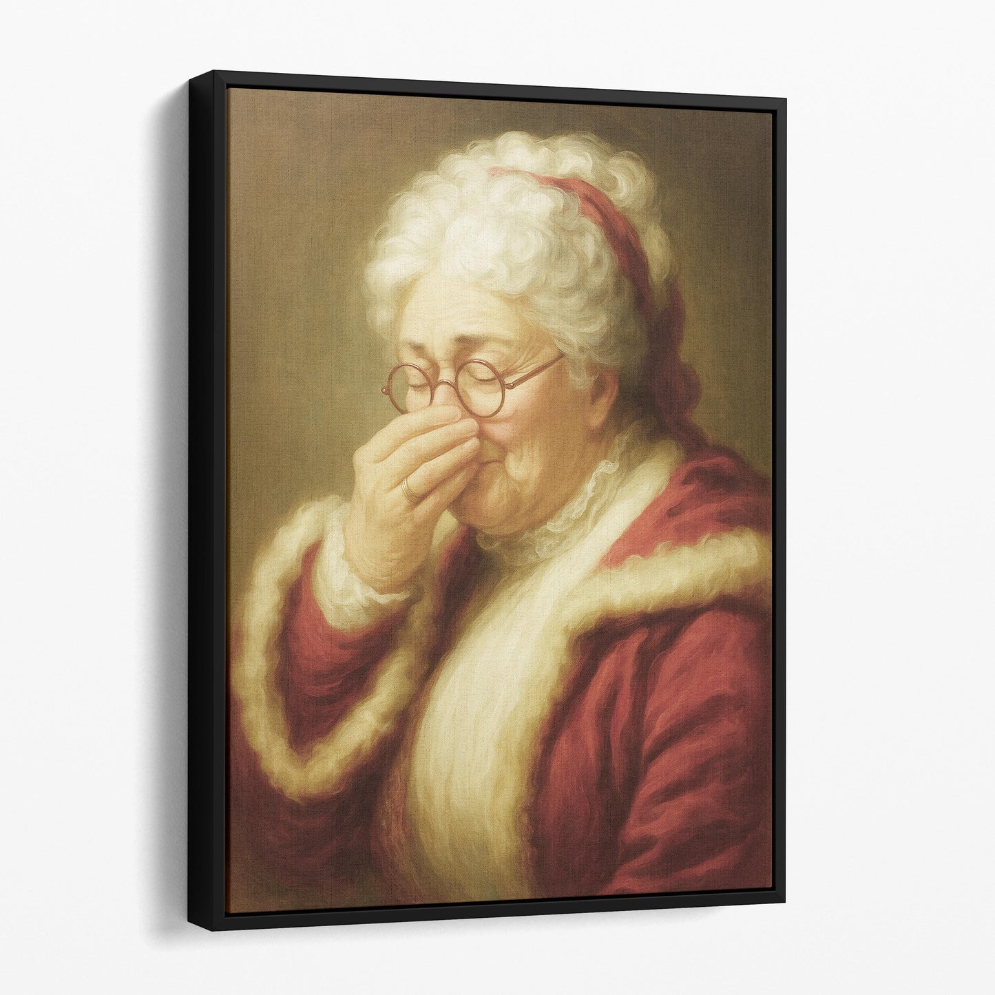 Mrs Claus Plugging Her Nose
