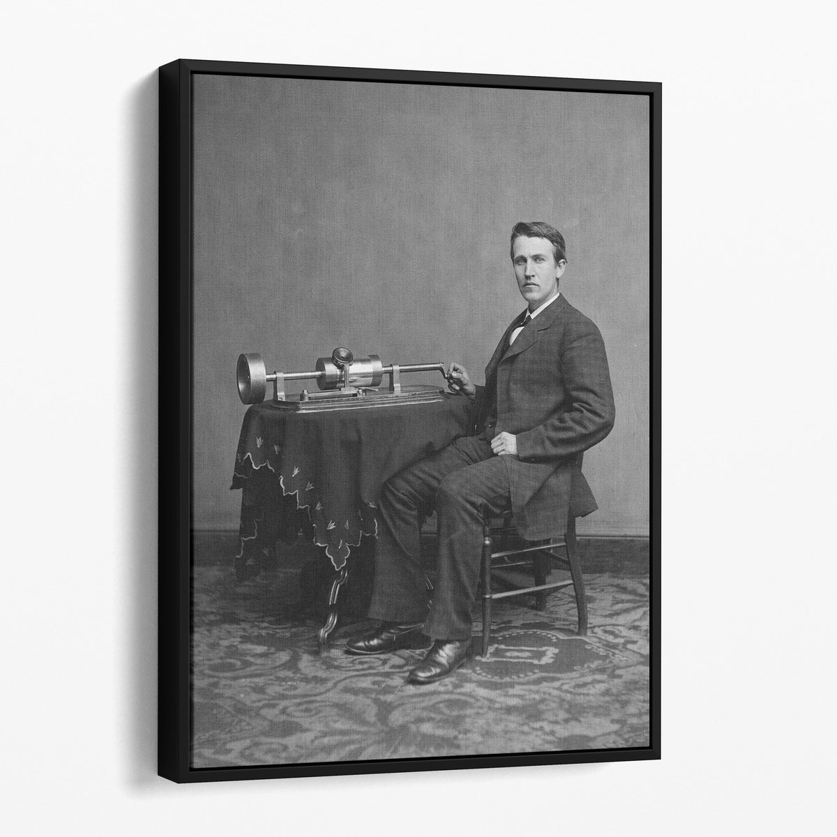 Thomas Edison and Phonograph, 1878