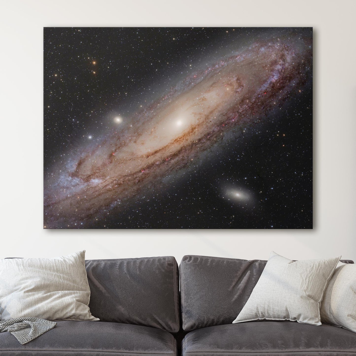 Andromeda Spiral Galaxy in Blue NASA Hubble Telescope