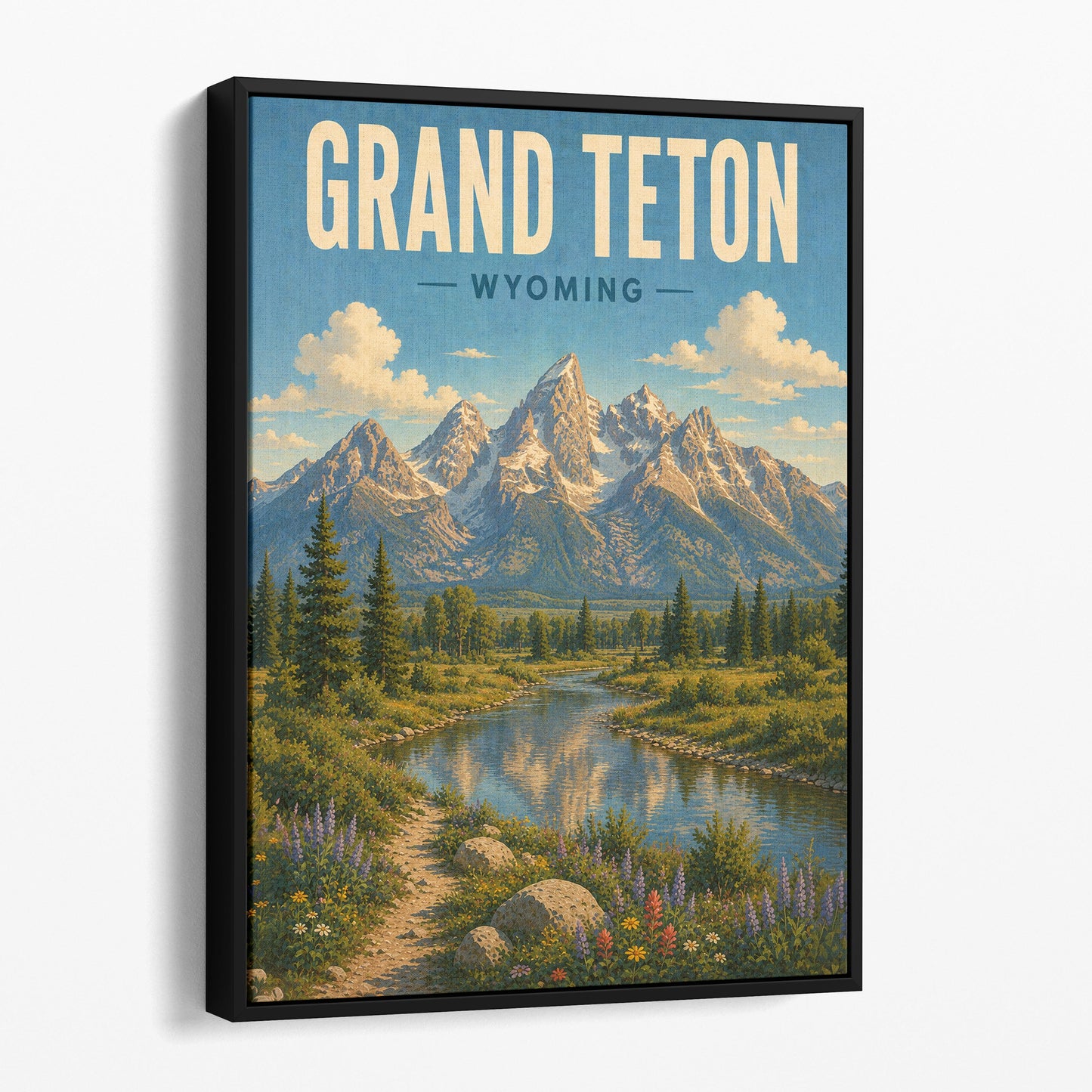Grand Teton Wyoming Travel Poster