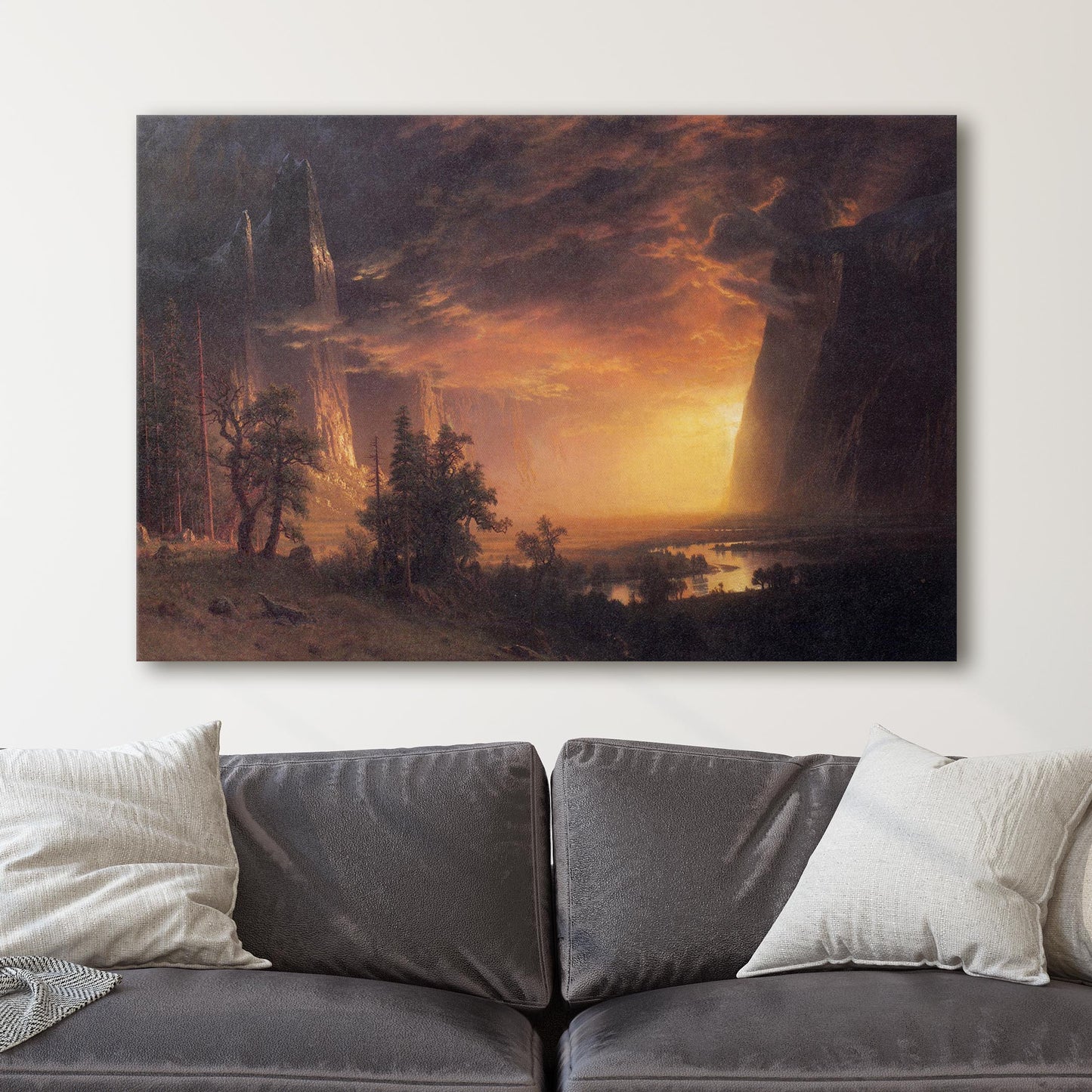Sunset in the Yosemite Valley by Albert Bierstadt