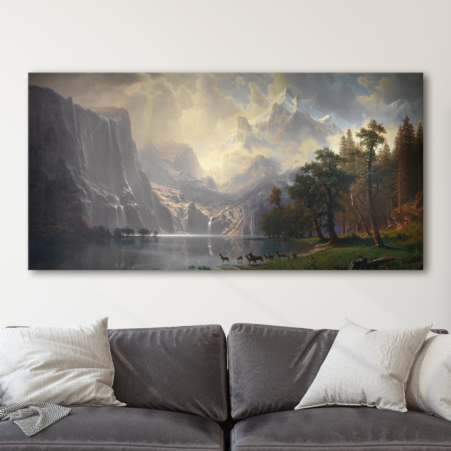 Among the Sierra Nevada, California (1868) by Albert Bierstadt