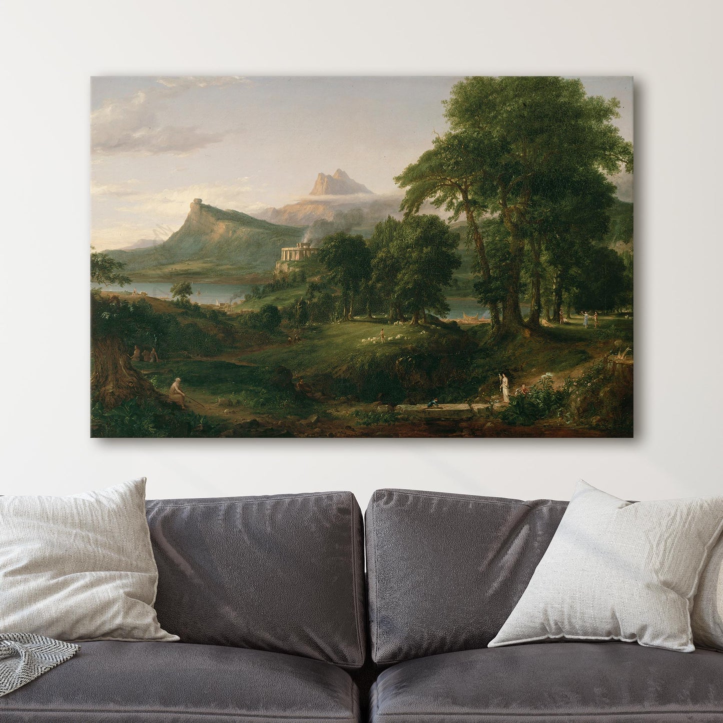 The Course of Empire - The Arcadian or Pastoral State by Thomas Cole