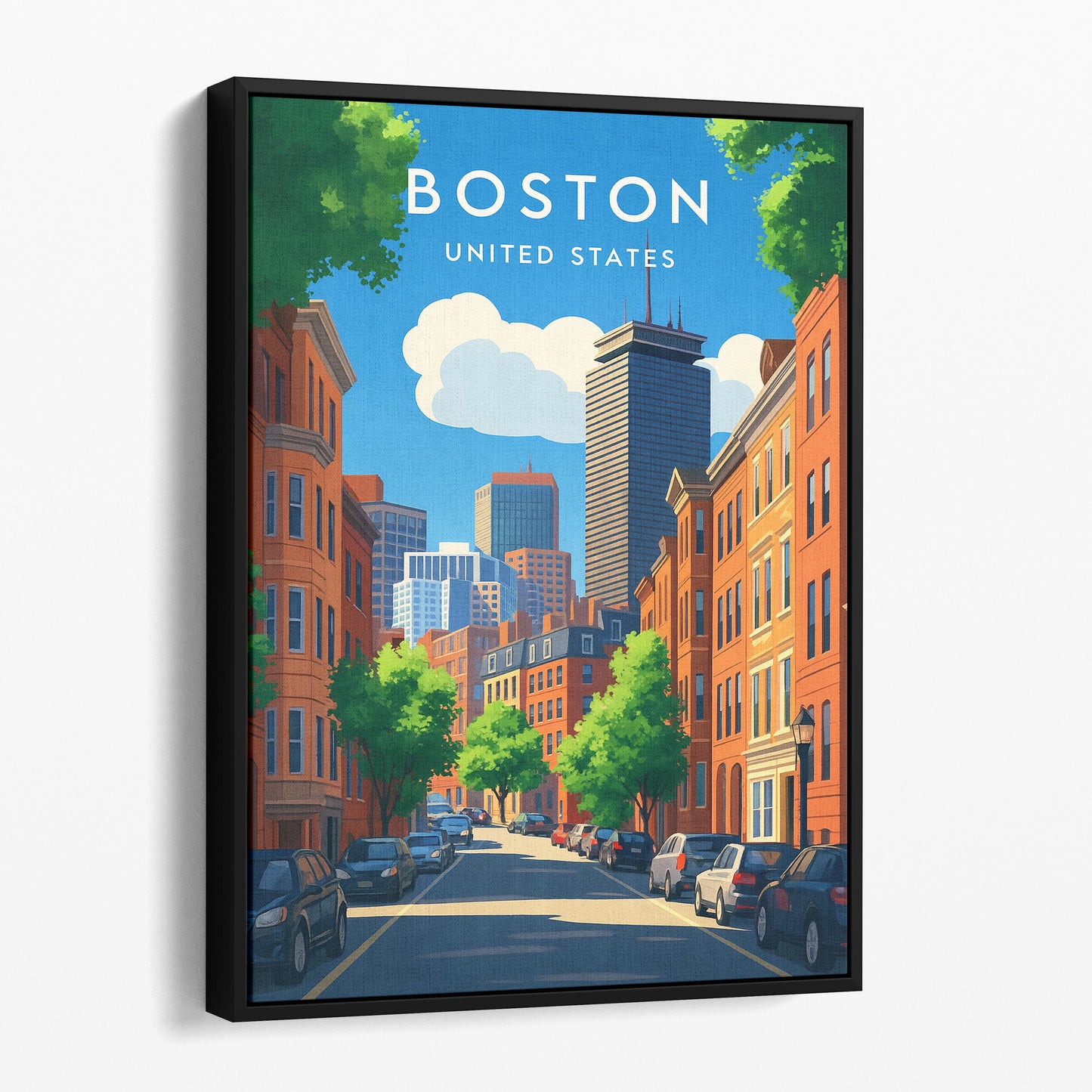Boston Vintage Travel Poster