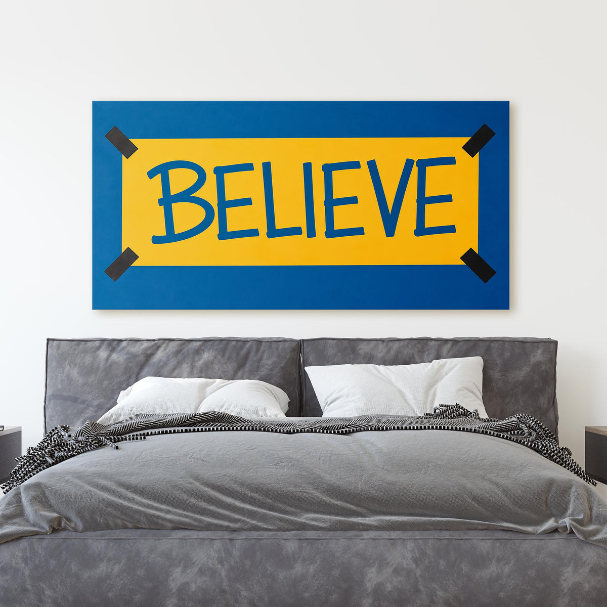 BELIEVE Sports Team Motivation Sign