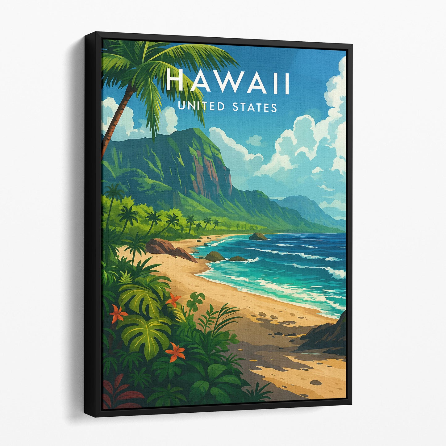 Hawaii Vintage Travel Poster