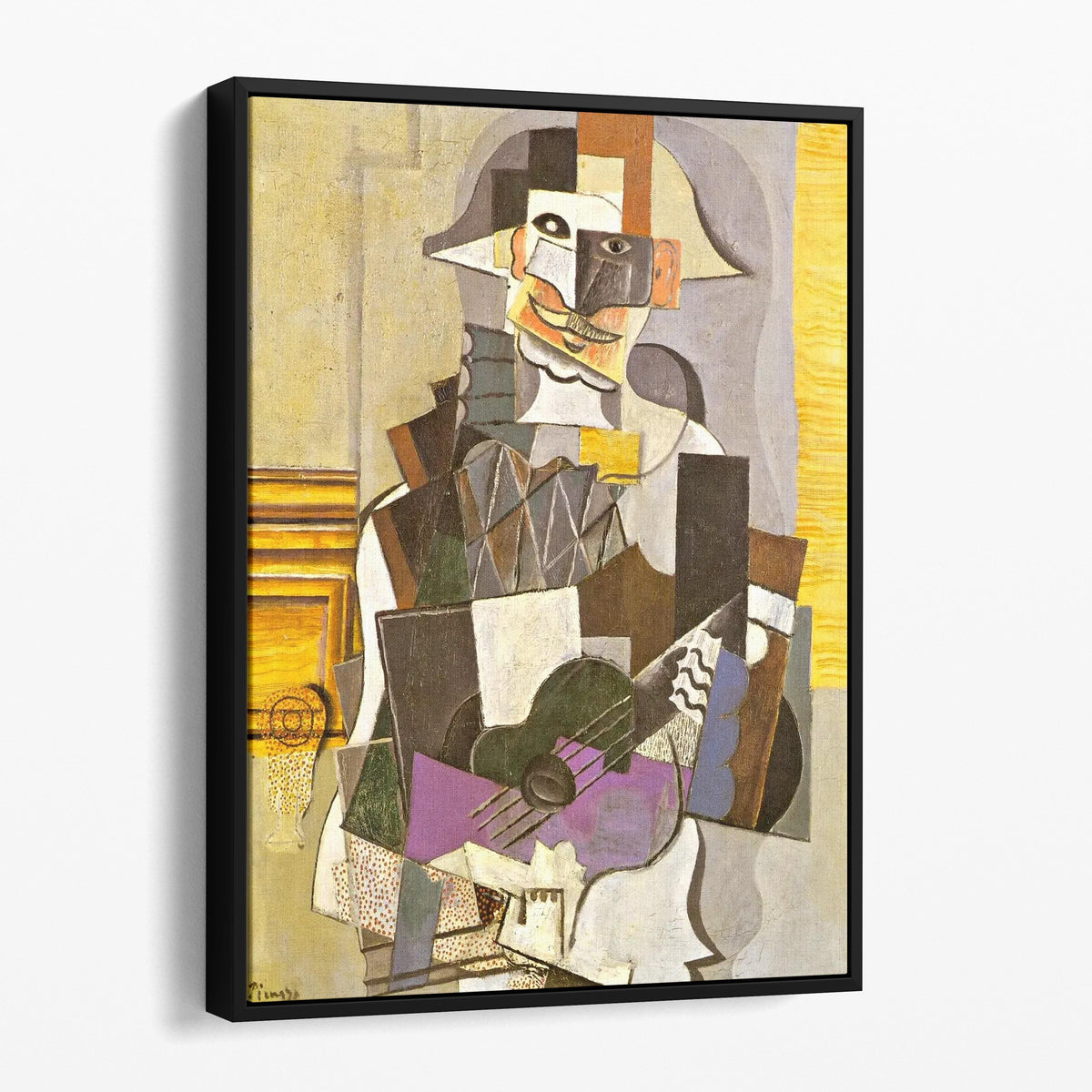 Harlequin Playing the Guitar, 1918 by Pablo Picasso
