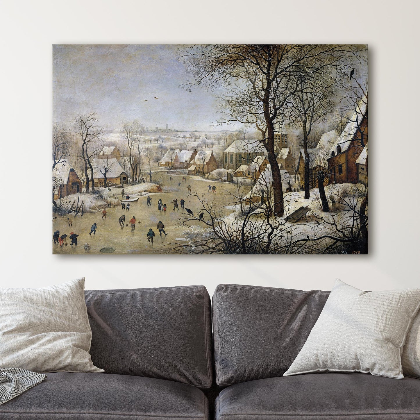 Winter Landscape with a Bird Trap - Pieter Bruegel the Younger