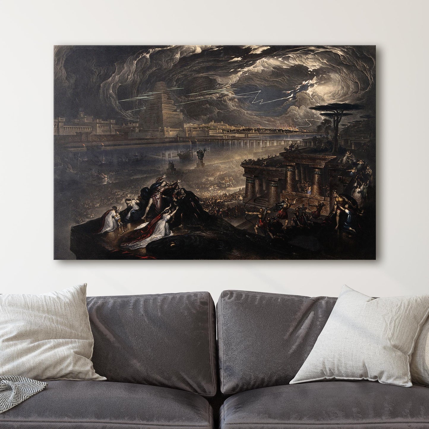 The Fall of Babylon; Cyrus the Great defeating the Chaldean Army (1831) - John Martin