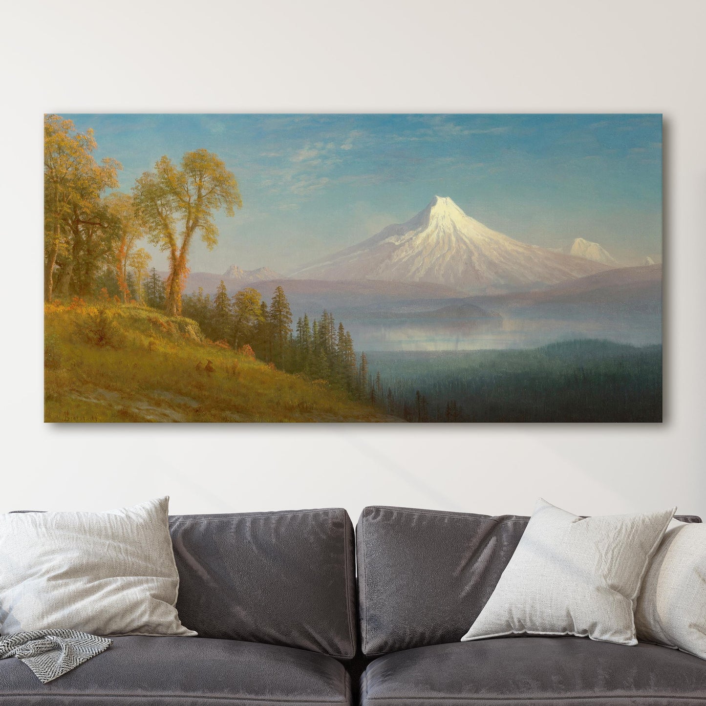 Mount St. Helens, Columbia River, Oregon (1889) by Albert Bierstadt