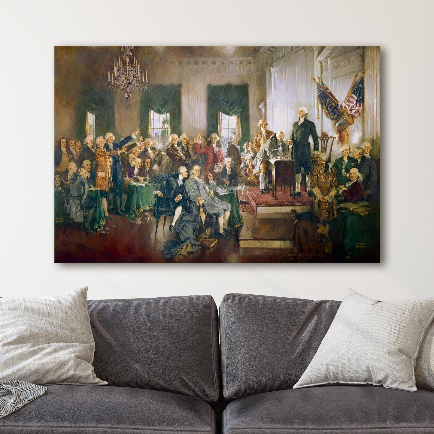 Scene at the Signing of the Constitution of the United States - Howard Chandler Christy