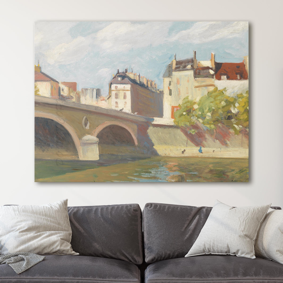 Bridge on the Seine, Paris 1909 by Edward Hopper
