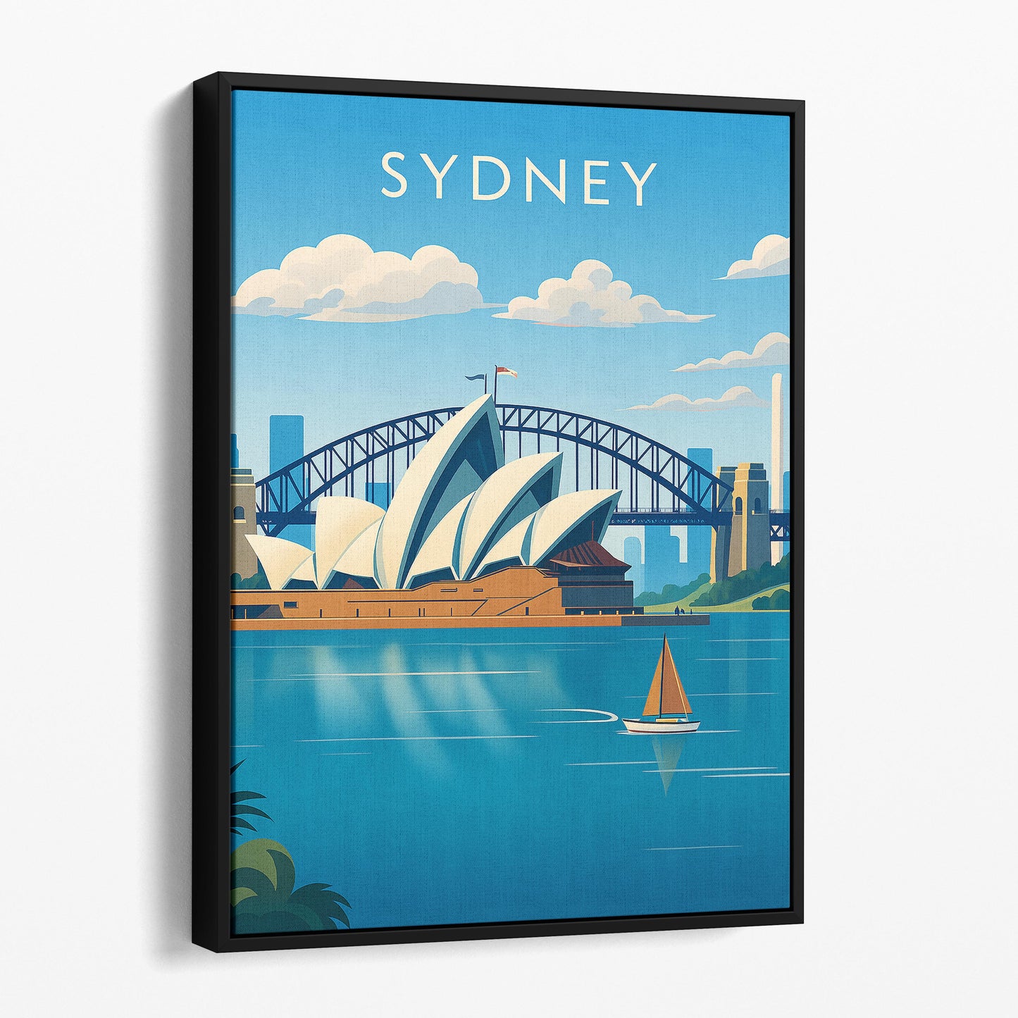 Sydney Australia Vintage Travel Poster