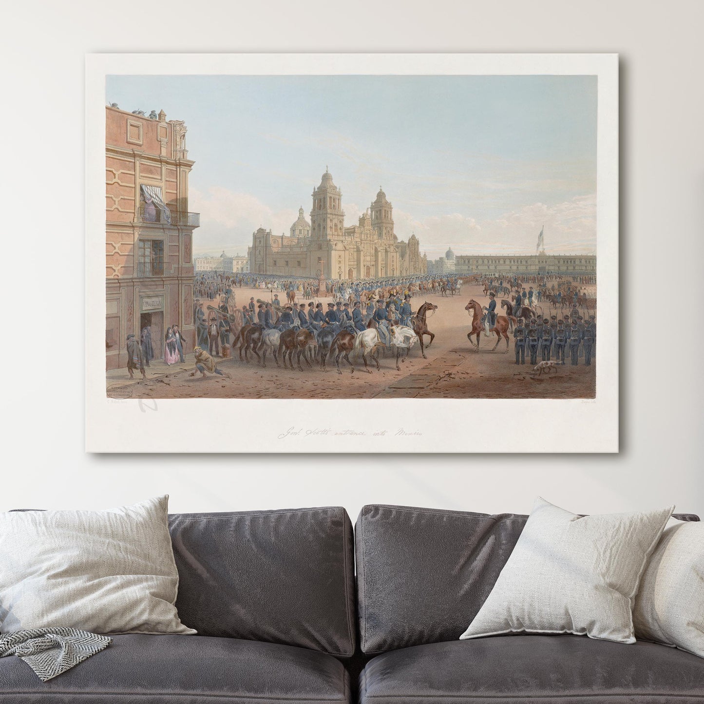General Scott's Entrance Into Mexico - Carl Nebel