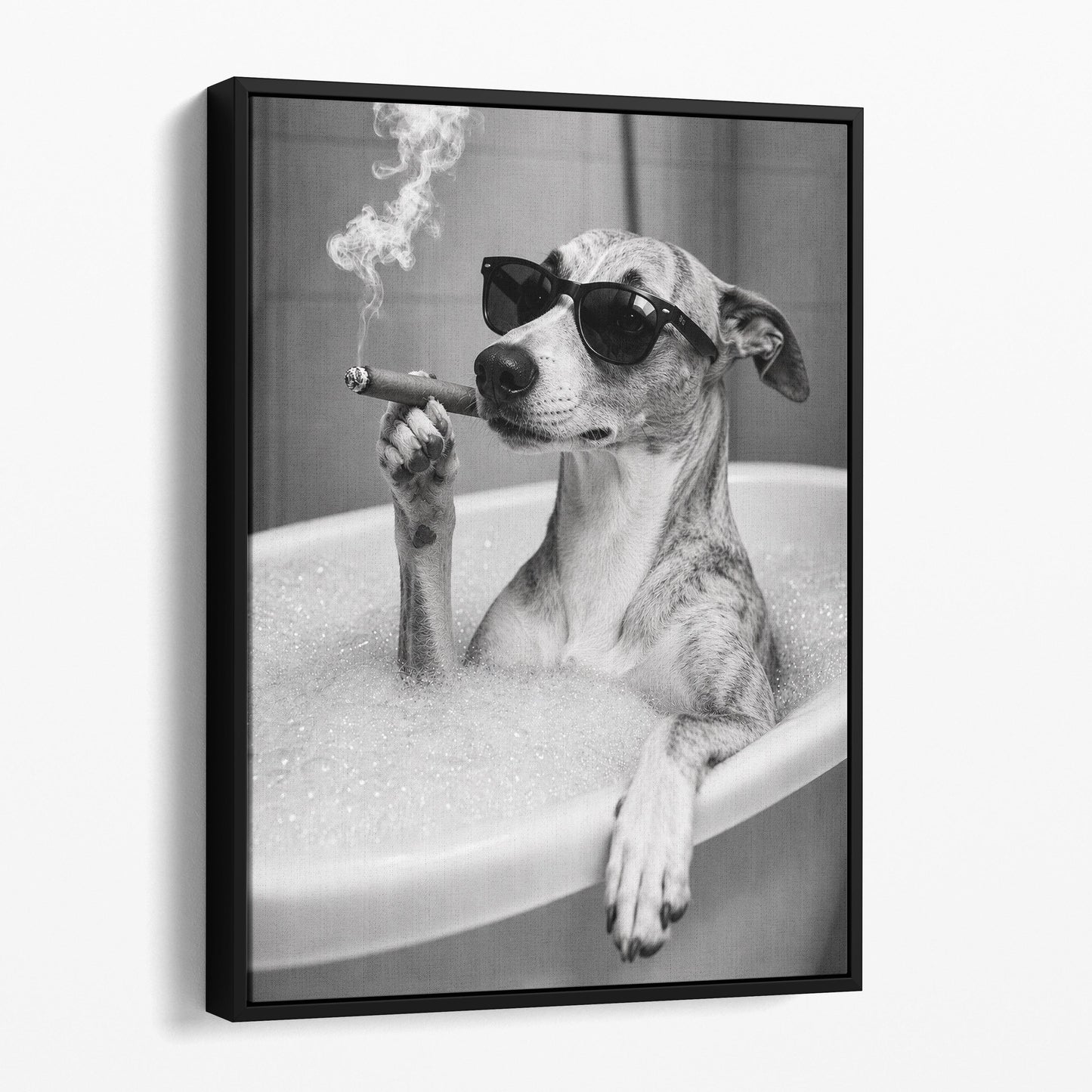 Whippet Dog Bathtub Cigar