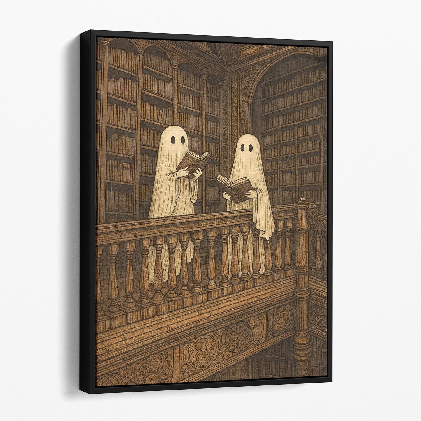 Ghost Reading In The Library