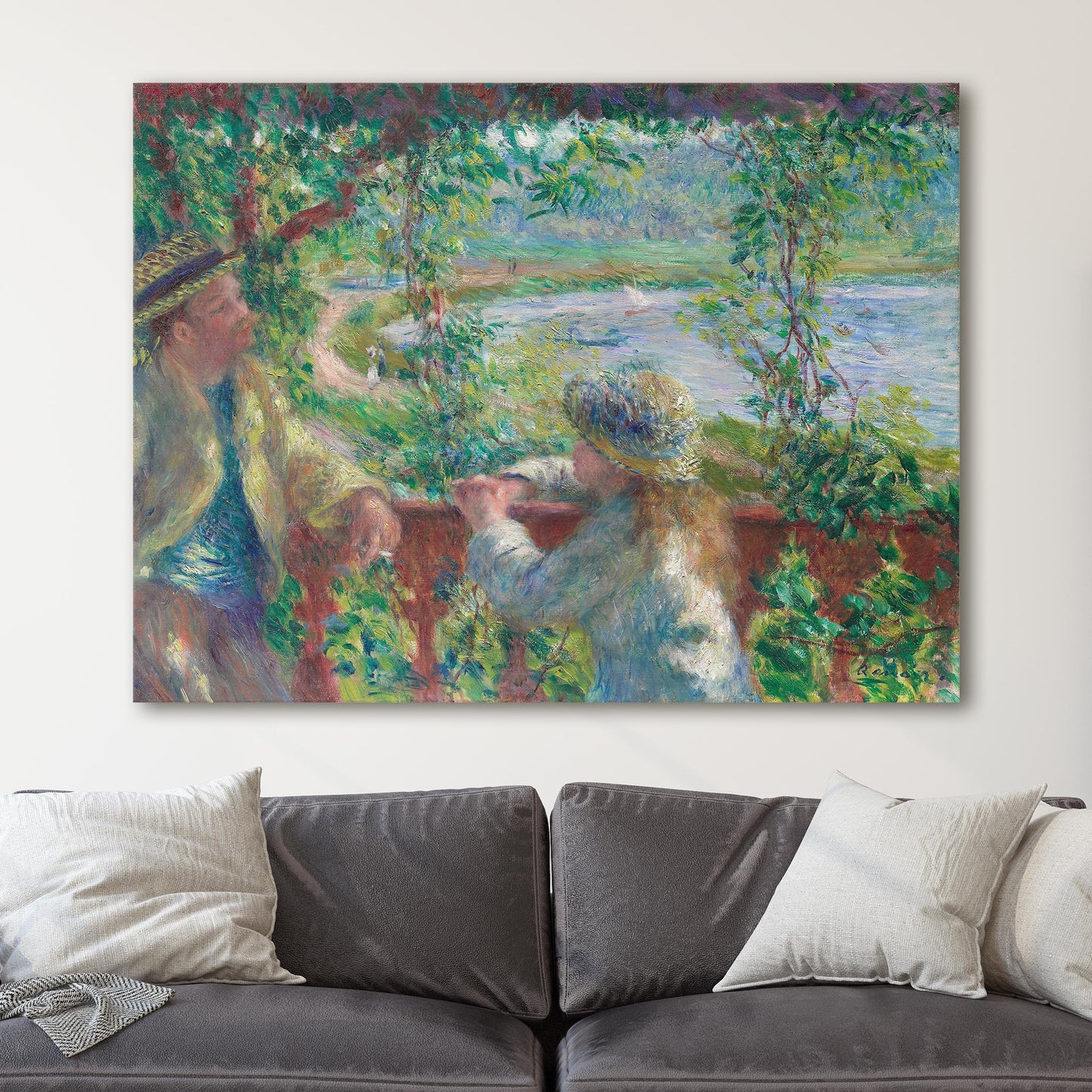 Near The Lake by Pierre Auguste Renoir