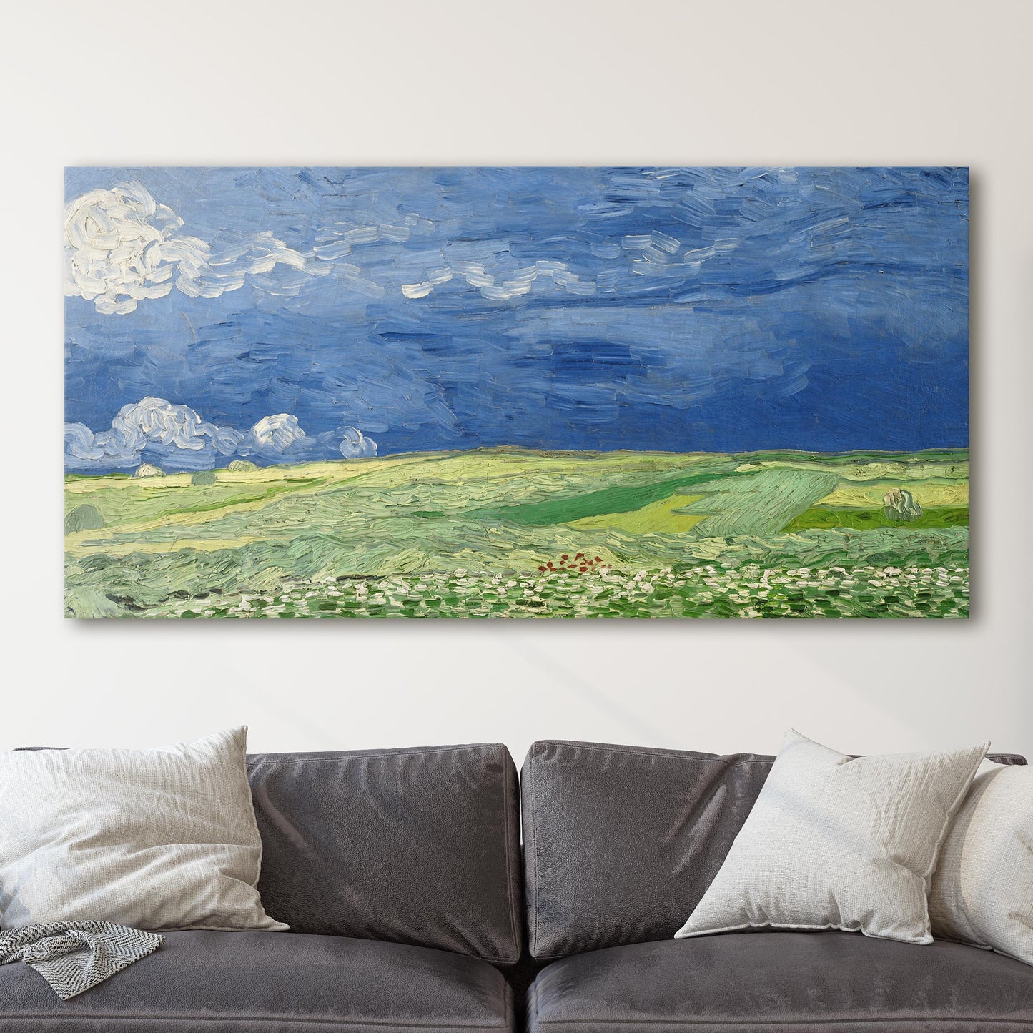 Wheatfield Under Thunderclouds by Van Gogh