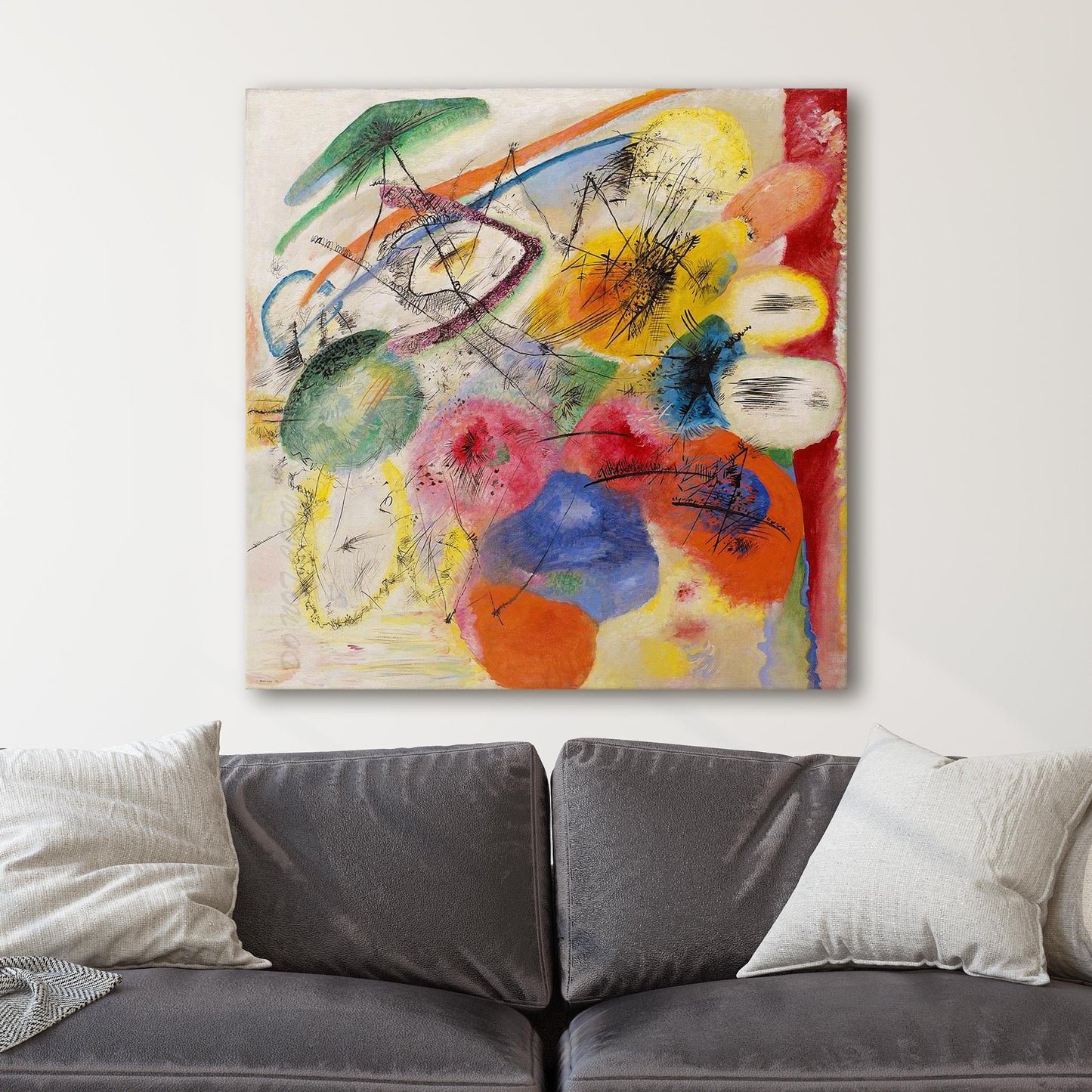 Black Lines by Kandinsky