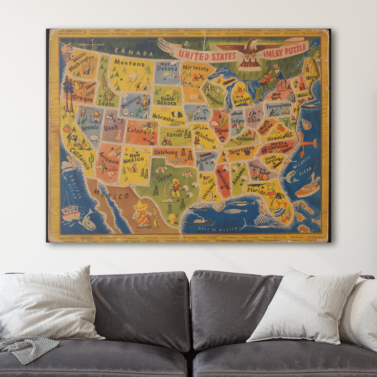 United States Puzzle Map