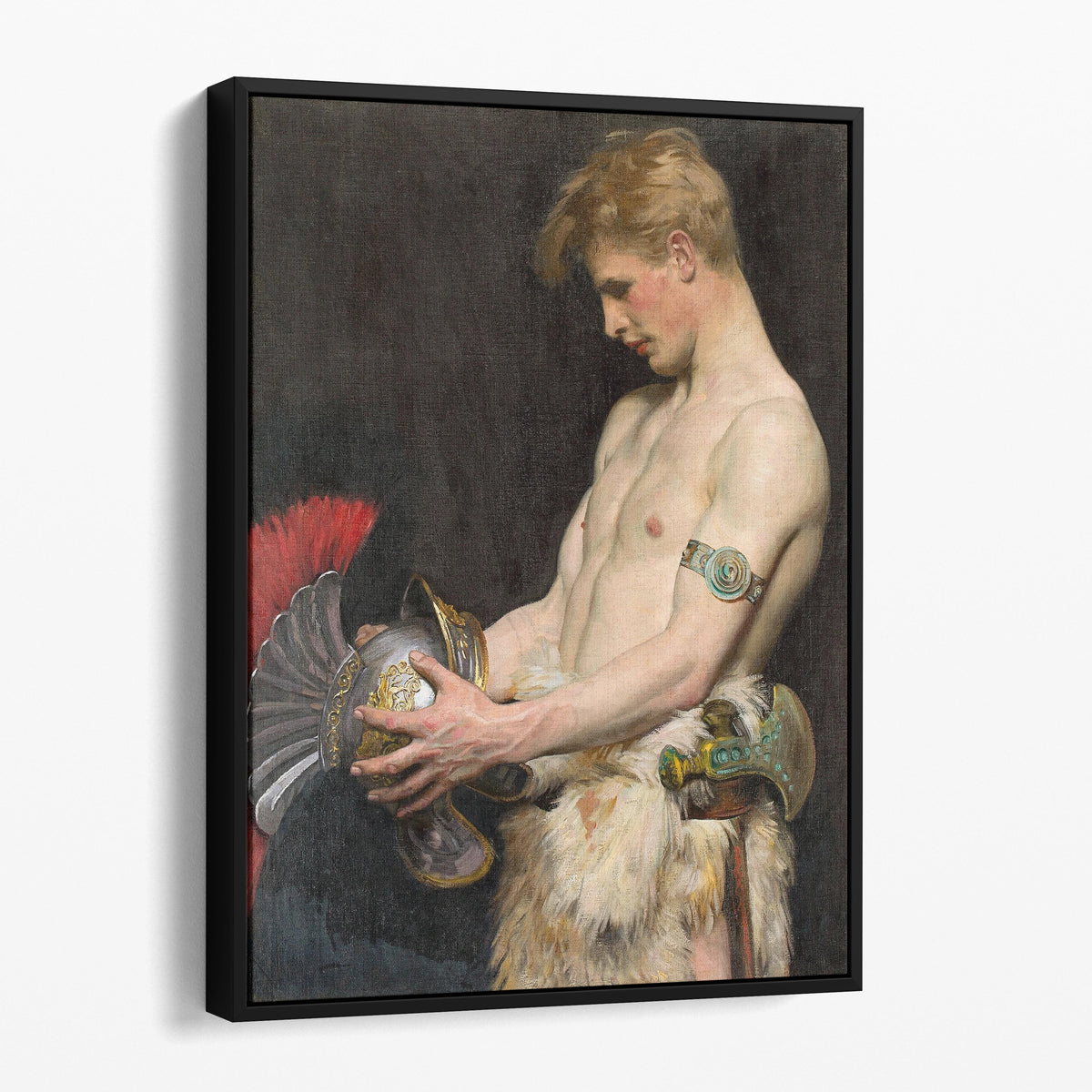 Germanic Warrior with Helmet, 1902 - Osmar Schindler