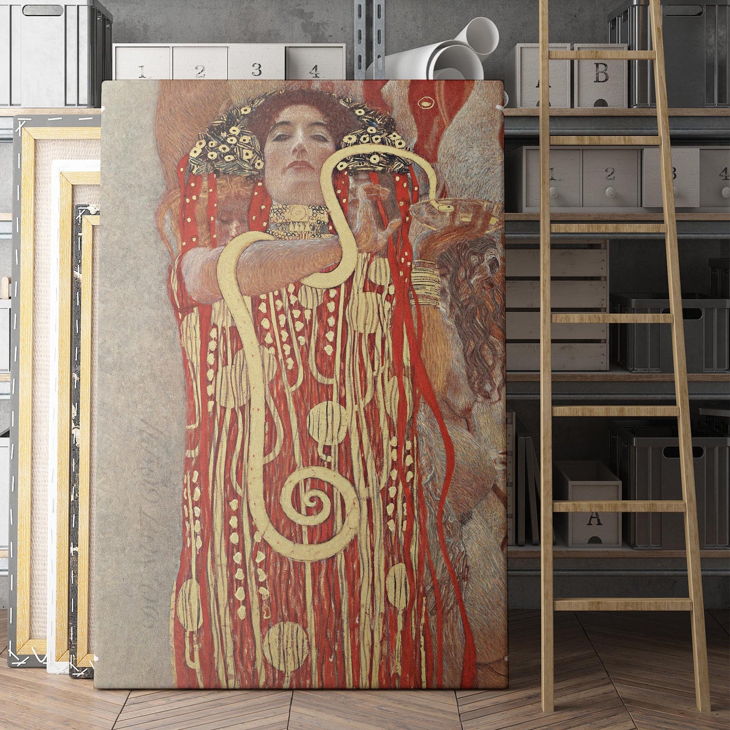 Hygieia Medicine Detail by Gustav Klimt