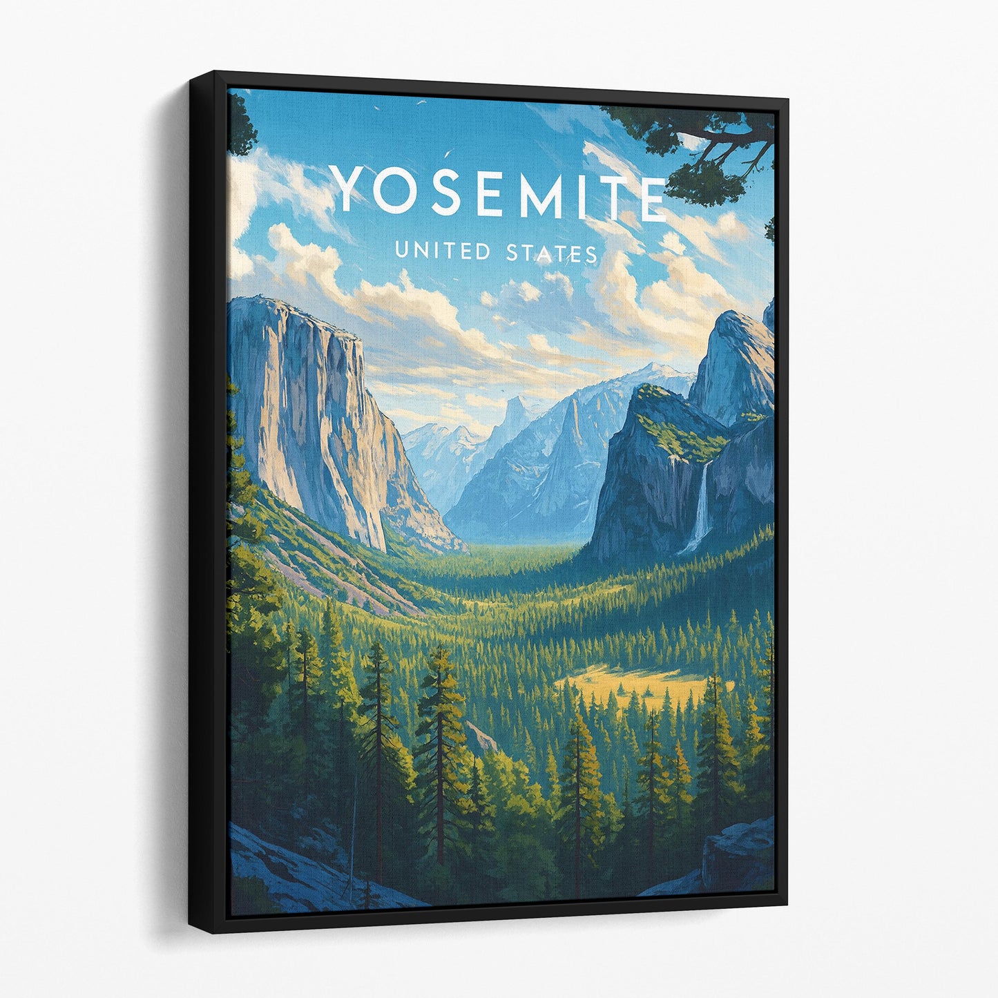 Yosemite California Vintage Travel Poster