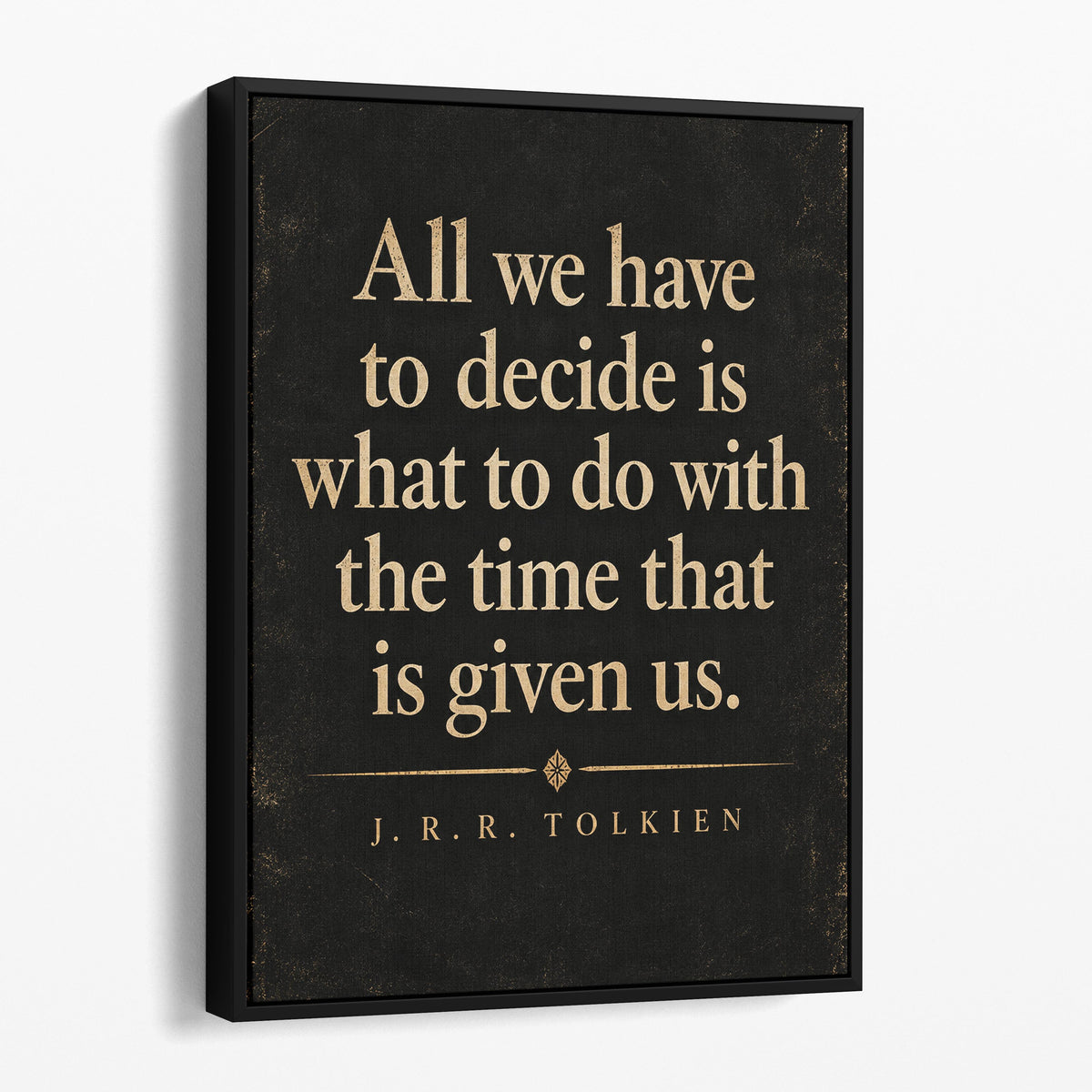 All we have to decide is what to do with the time that is given us