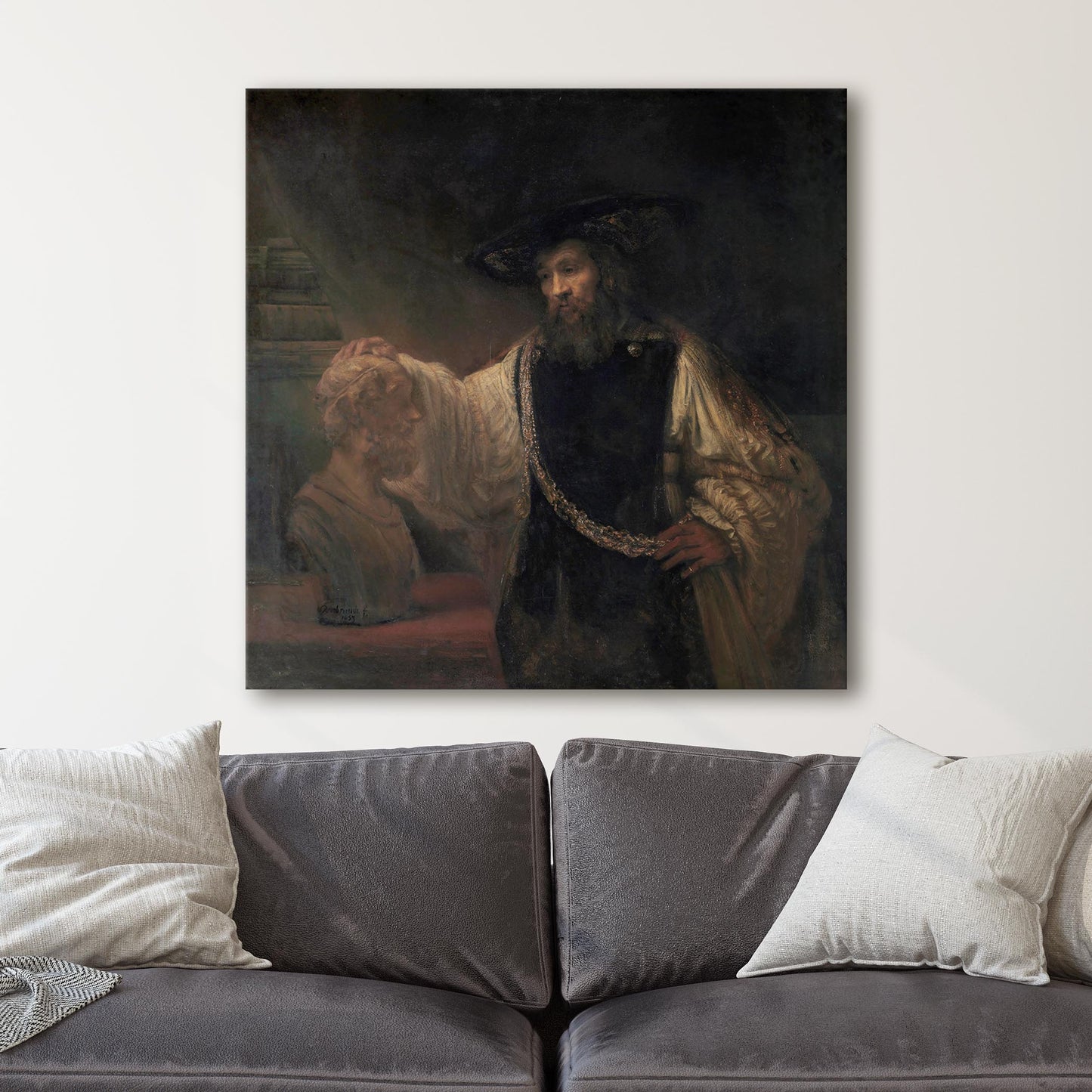 Aristotle with a Bust of Homer 1653 - Rembrandt Van Rijn