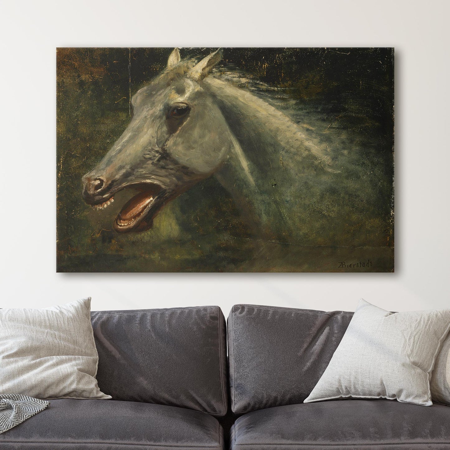A Wild Stallion by Albert Bierstadt