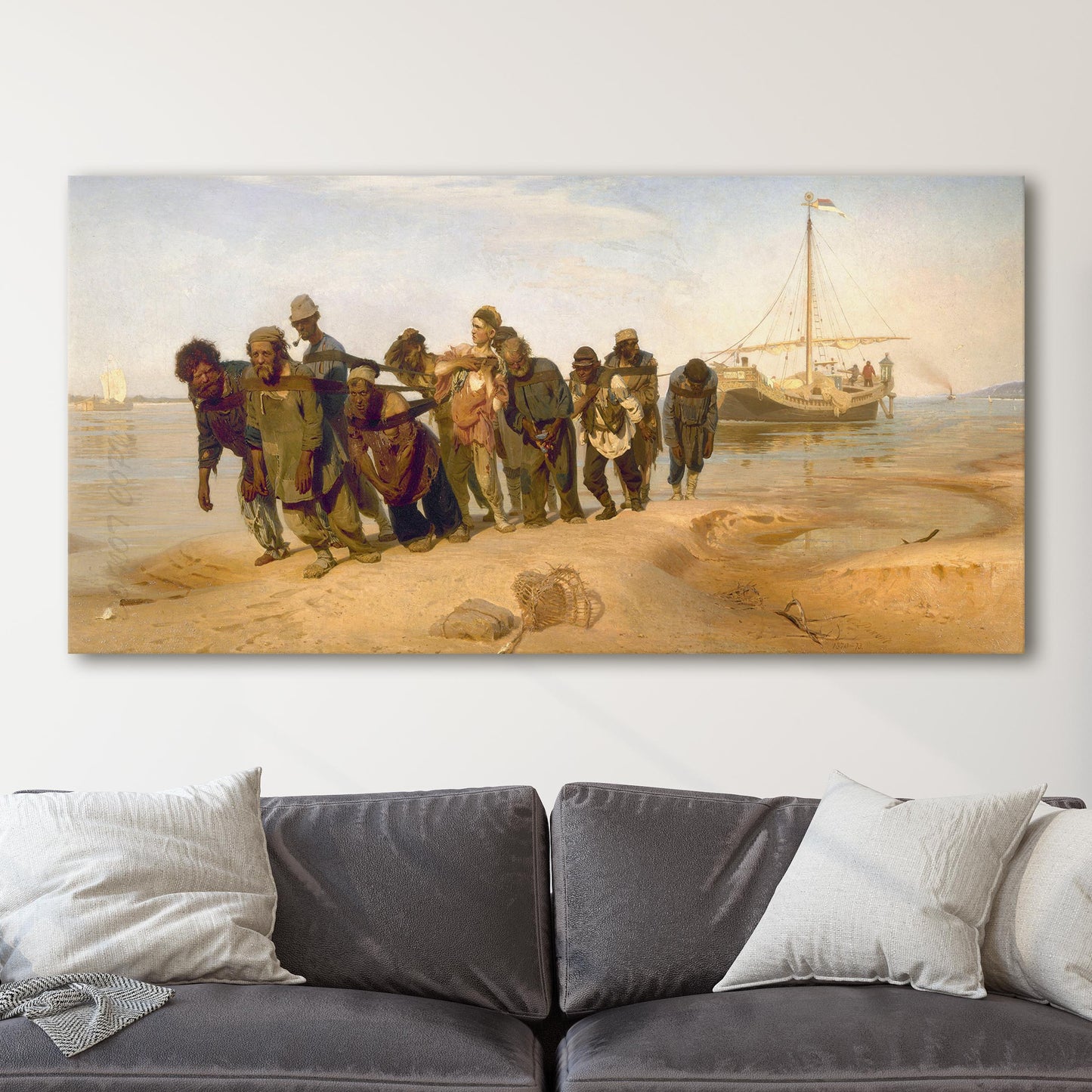 Barge Haulers on the Volga by Ilya Repin