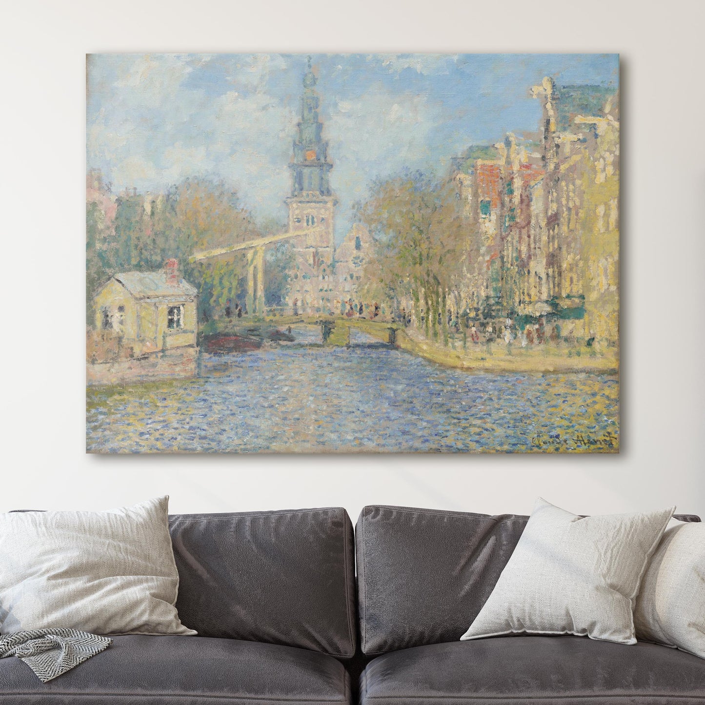 Canal in Amsterdam by Claude Monet