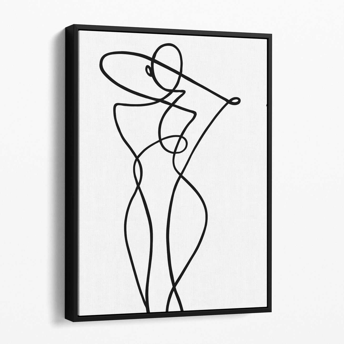 Stylish Woman Line Art