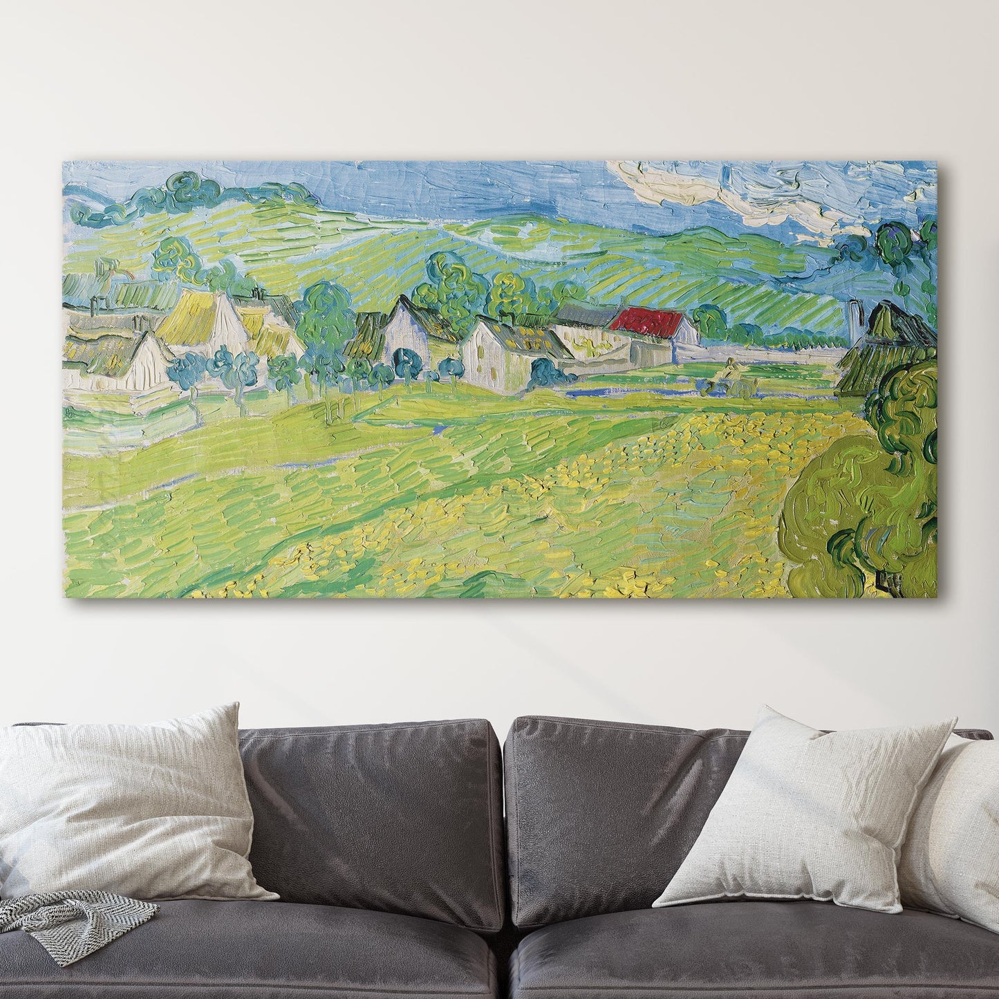 Vue Ensoleille Pres D'Auvers by Van Gogh
