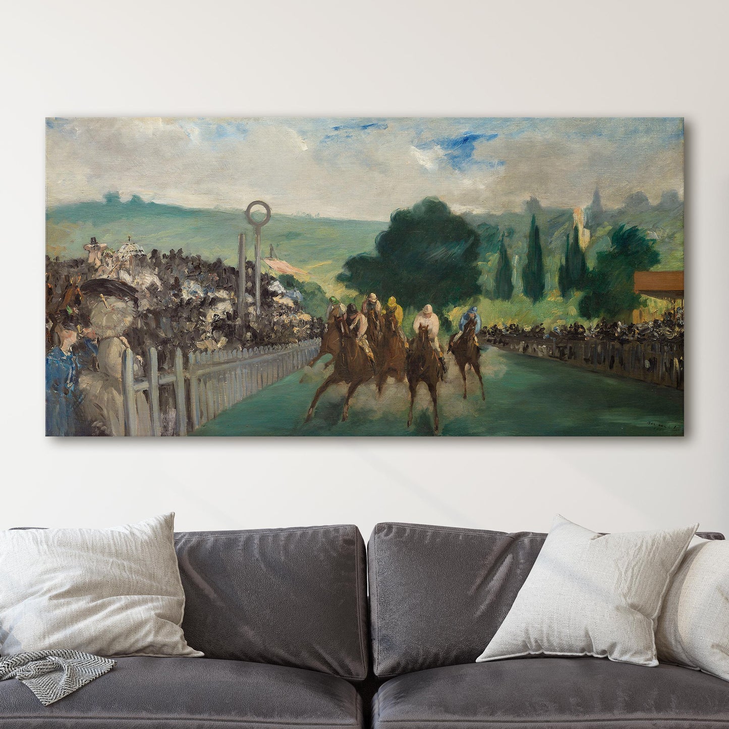 The Races at Longchamp by Édouard Manet