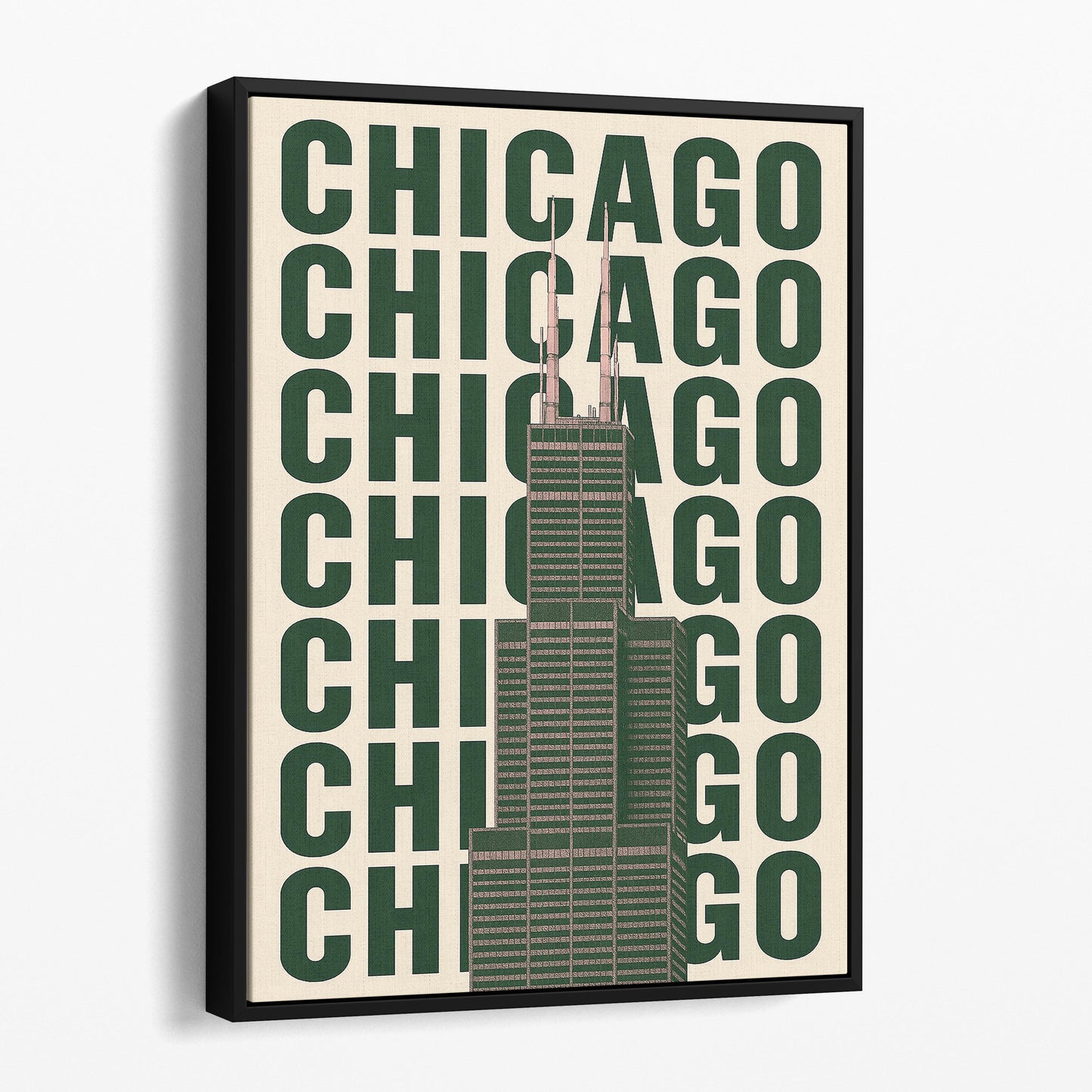 Chicago Retro City Poster