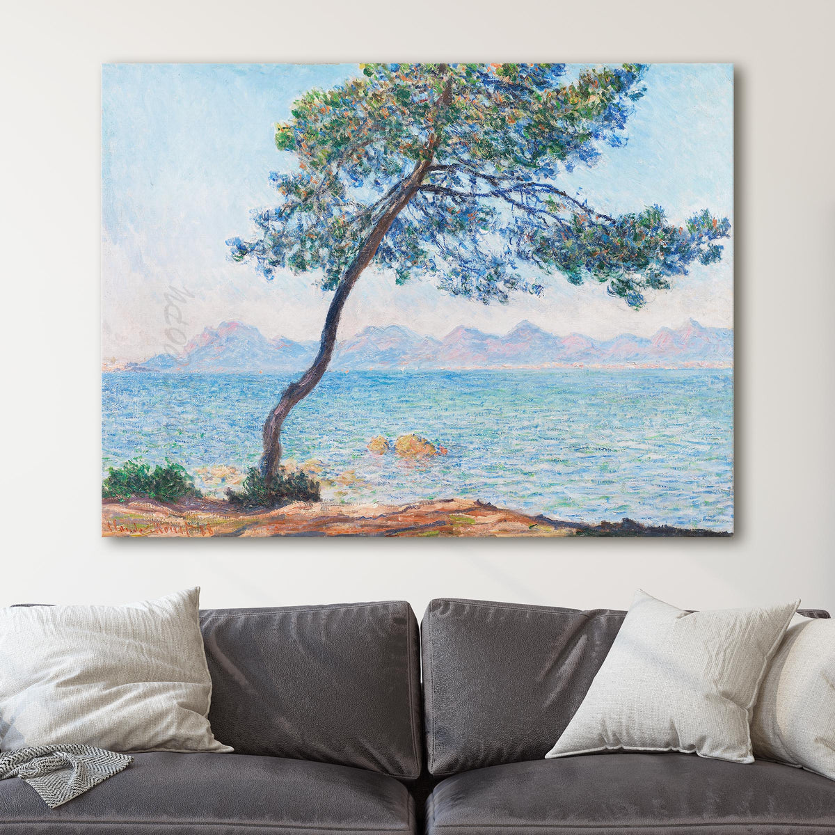 Antibes - The Esterel Mountains (1888) by Claude Monet